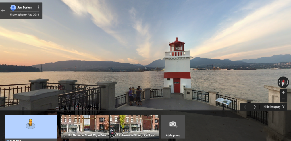 Google Street View of Burrard Inlet from the North Shore.