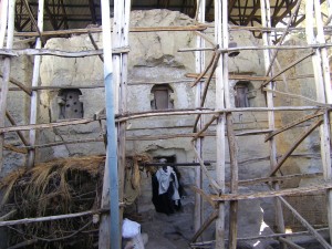 Rock-hewn church in the mountains 16km from Lalibela