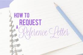 Request Ref letter