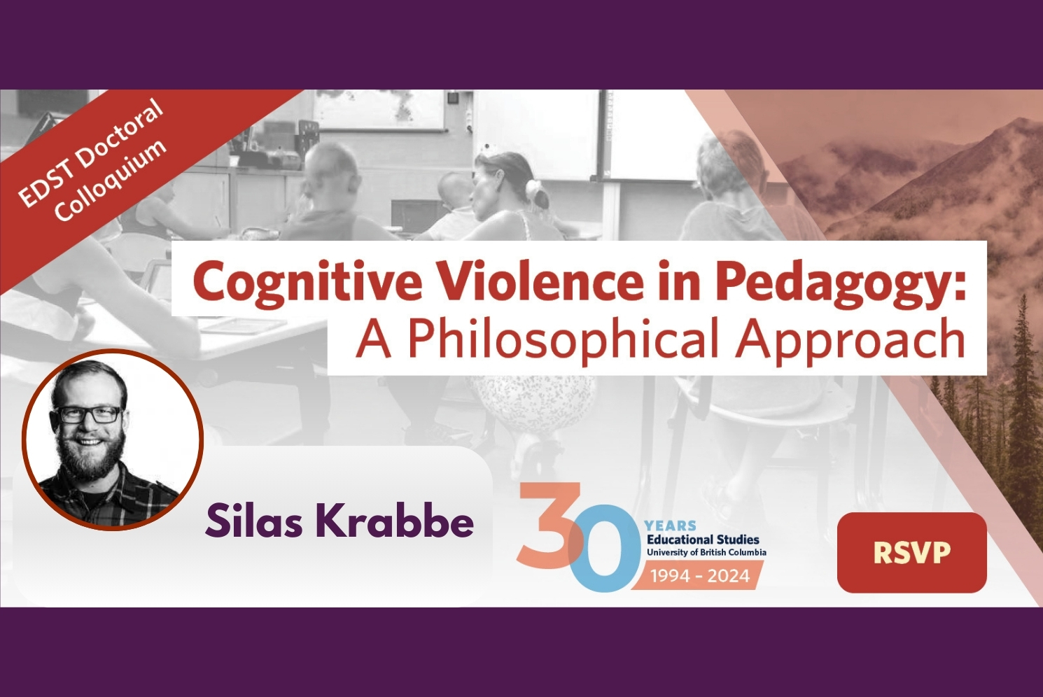 Colloquium #3: Cognitive Violence in Pedagogy: A Philosophical Approach— Silas Krabbe, Doctoral Colloquium