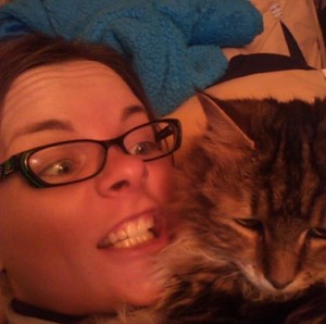 Nicola's Picasa Photo - Nicola with her Cat