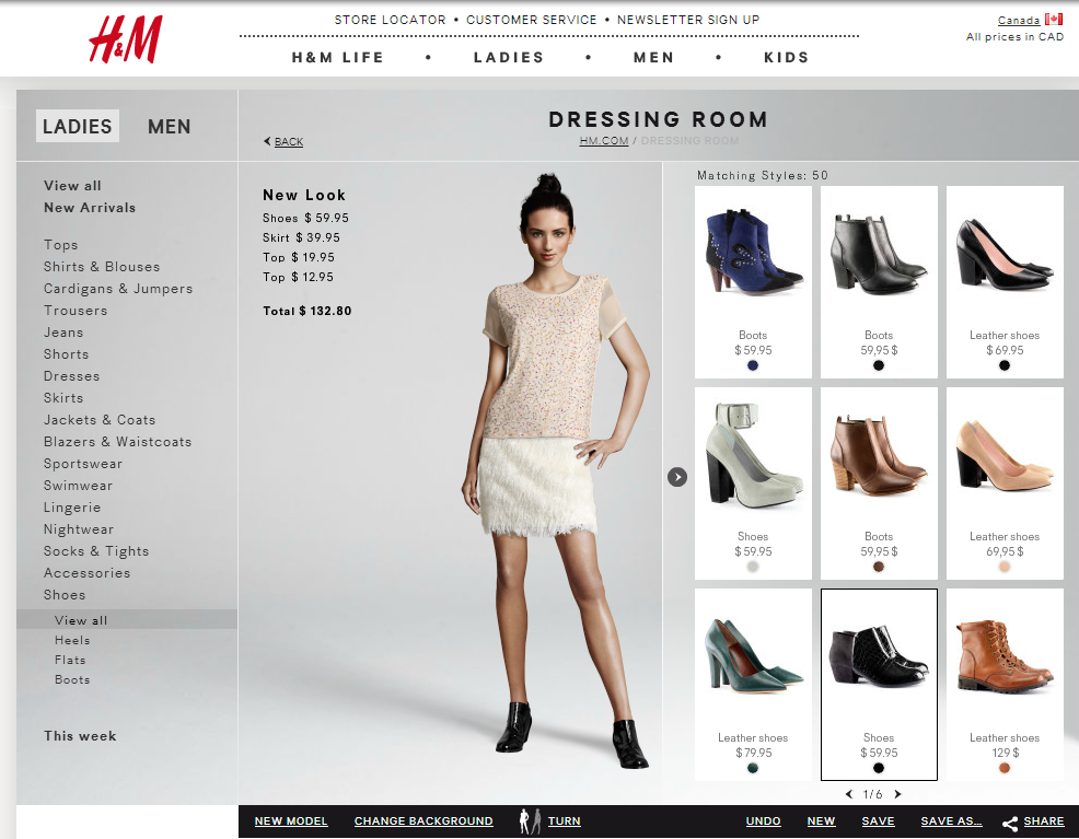 h and m clothing website