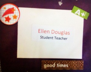 My first day of practicum and my official name tag!