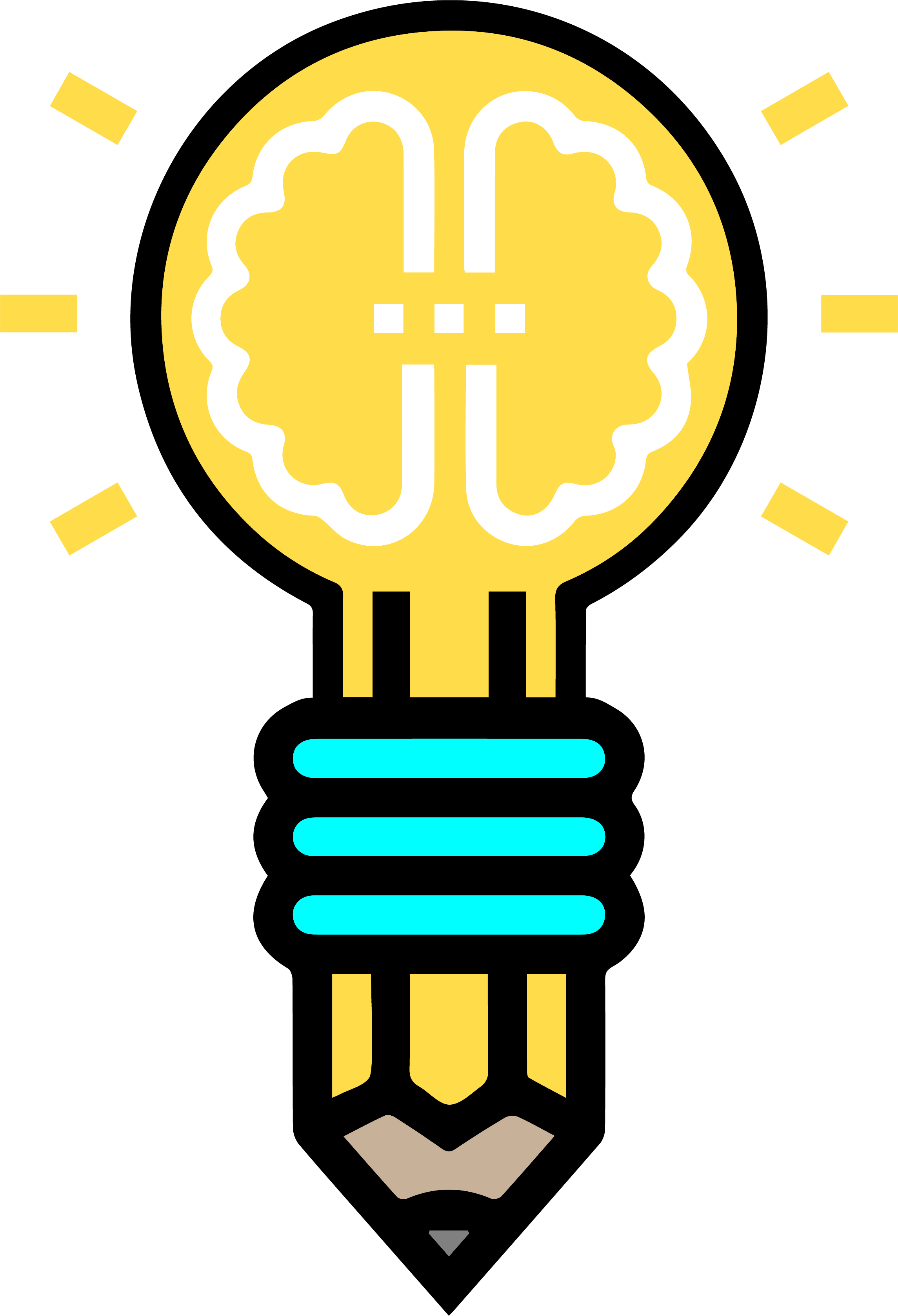 the JournEd logo, which is a hybrid of a lightbulb, brain, and pencil