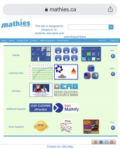 Mathies : Free virtual manipulative for K to 12 students