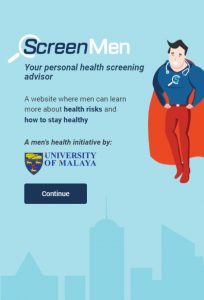 ScreenMen: Health Screening Web-app Targeting Men