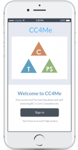 A3 – Student Self-Assessment of BC’s Core Competencies with CC4Me