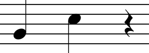 Quarter Note and Rest