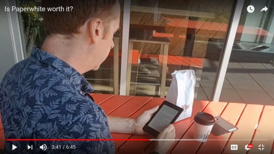reading a Paperwhite device
