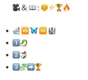 Task 6: Emoji Story  (Re)-Examining Text Technologies