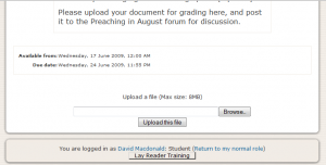 moodle_assignment_upload Assignment Upload Area in Moodle