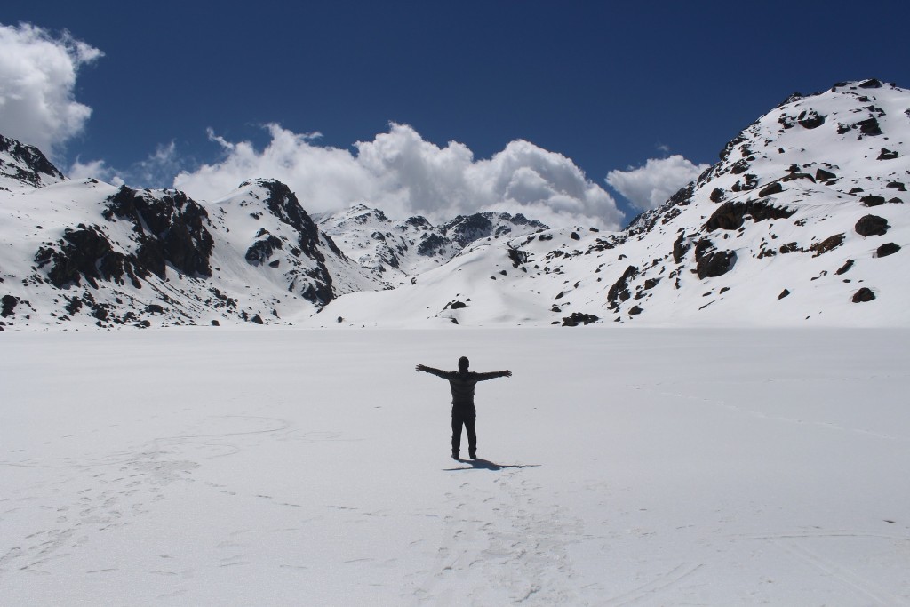 In Nepal, where I did fieldwork mapping snow drifts in 2013. Public Domain.