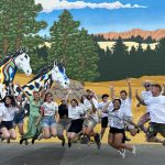 UBCO Wild Horses mural, 2023