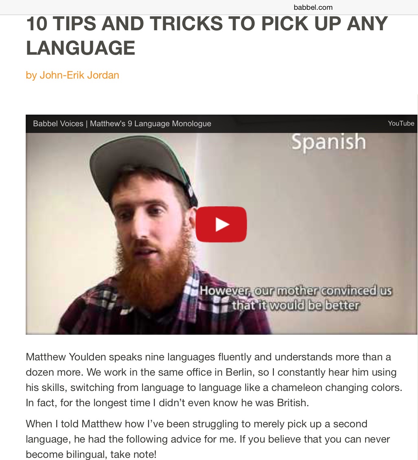 10 tips and tricks to pick up any language