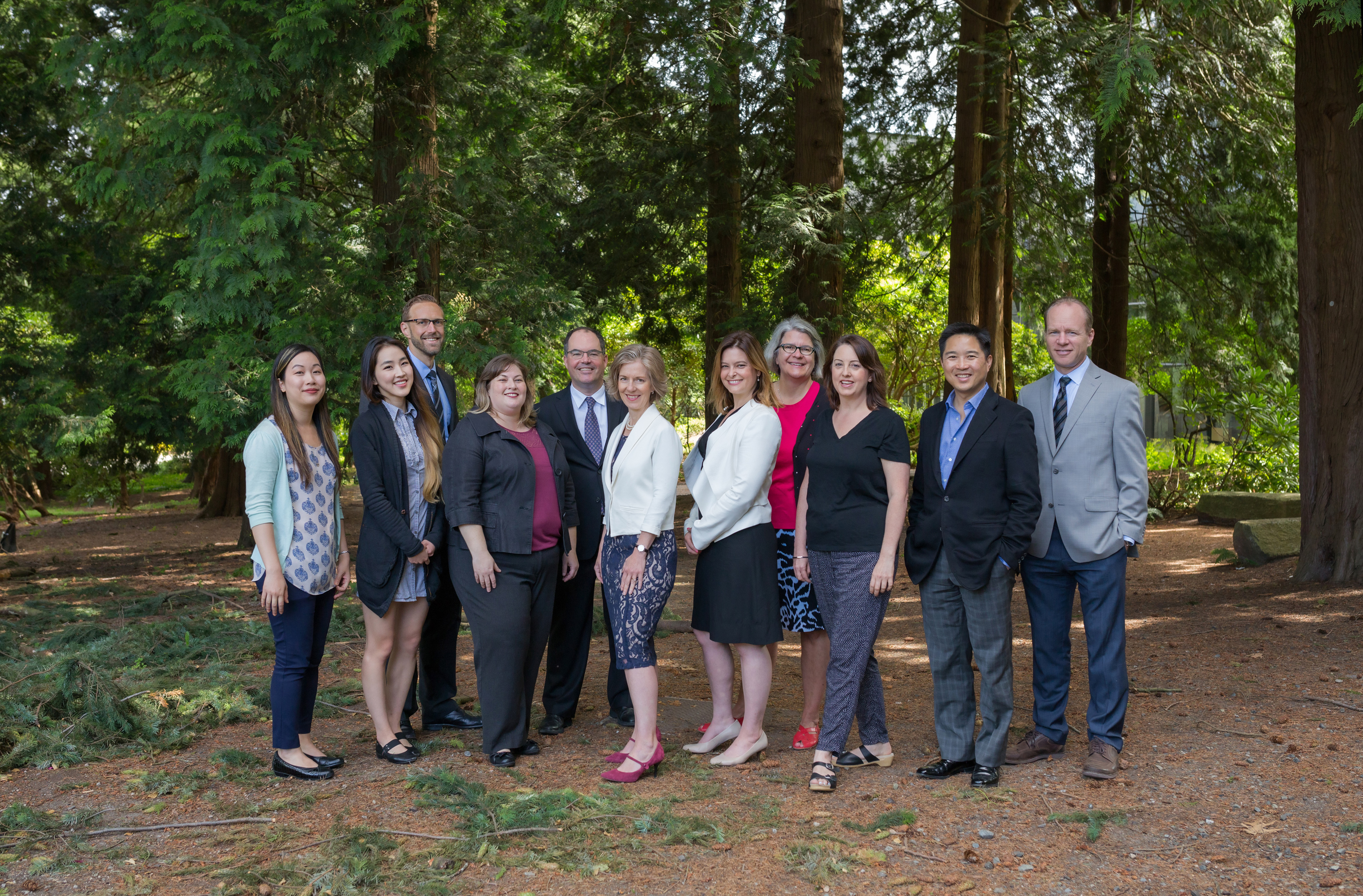 UBC Counsel team in the forest