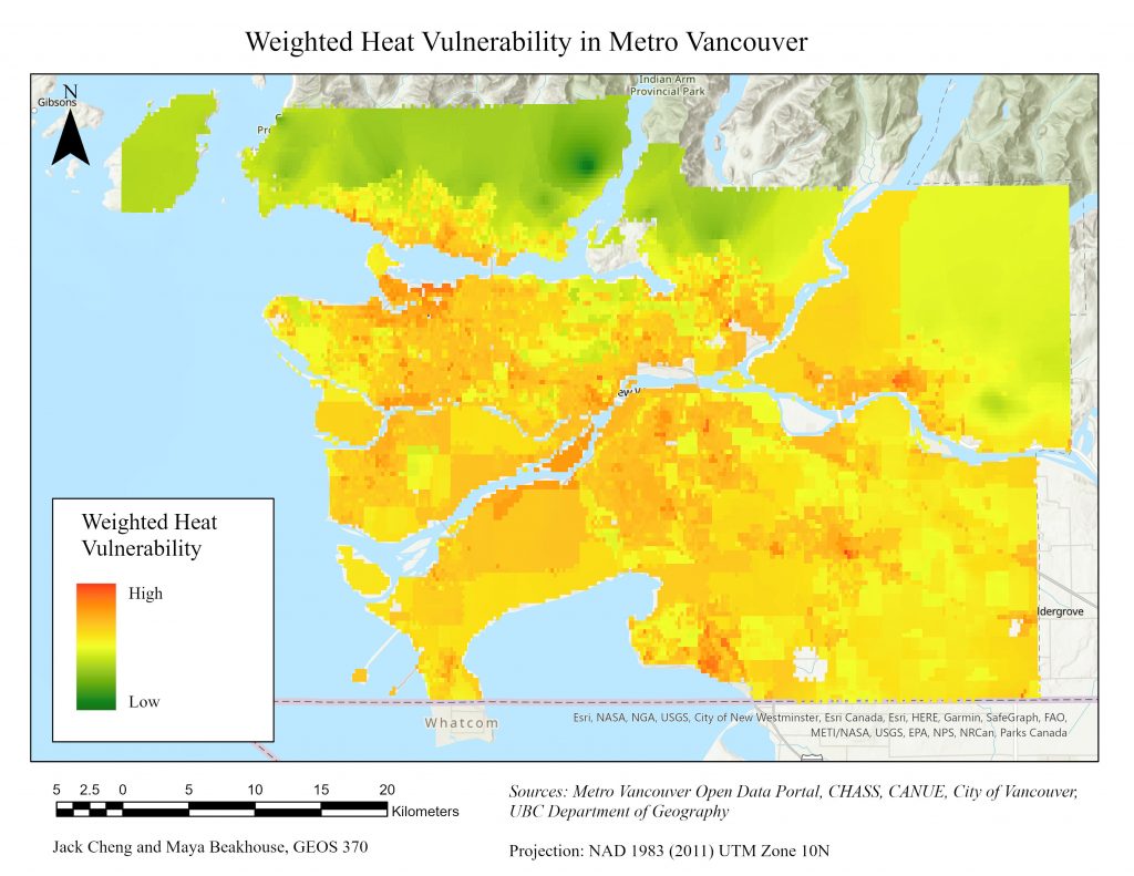 Results | Mapping Extreme Heat Vulnerability in Metro Vancouver