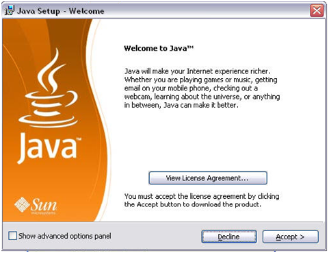 Install Java Update