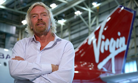 Richard Branson, boss of Virgin Atlantic