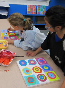 colour mixing kandinsky project 