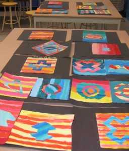 grade 3/4 warm and cool colour study