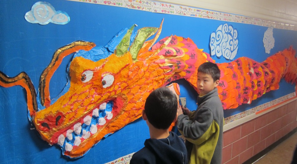 chinese dragon grade 6/7 students