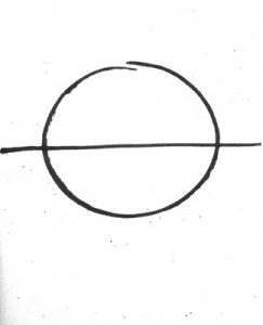 circle and line-ink on paper-13x16cm-2005-182.400
