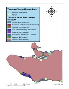 Map of Vancouver's Tsunami Danger Zone