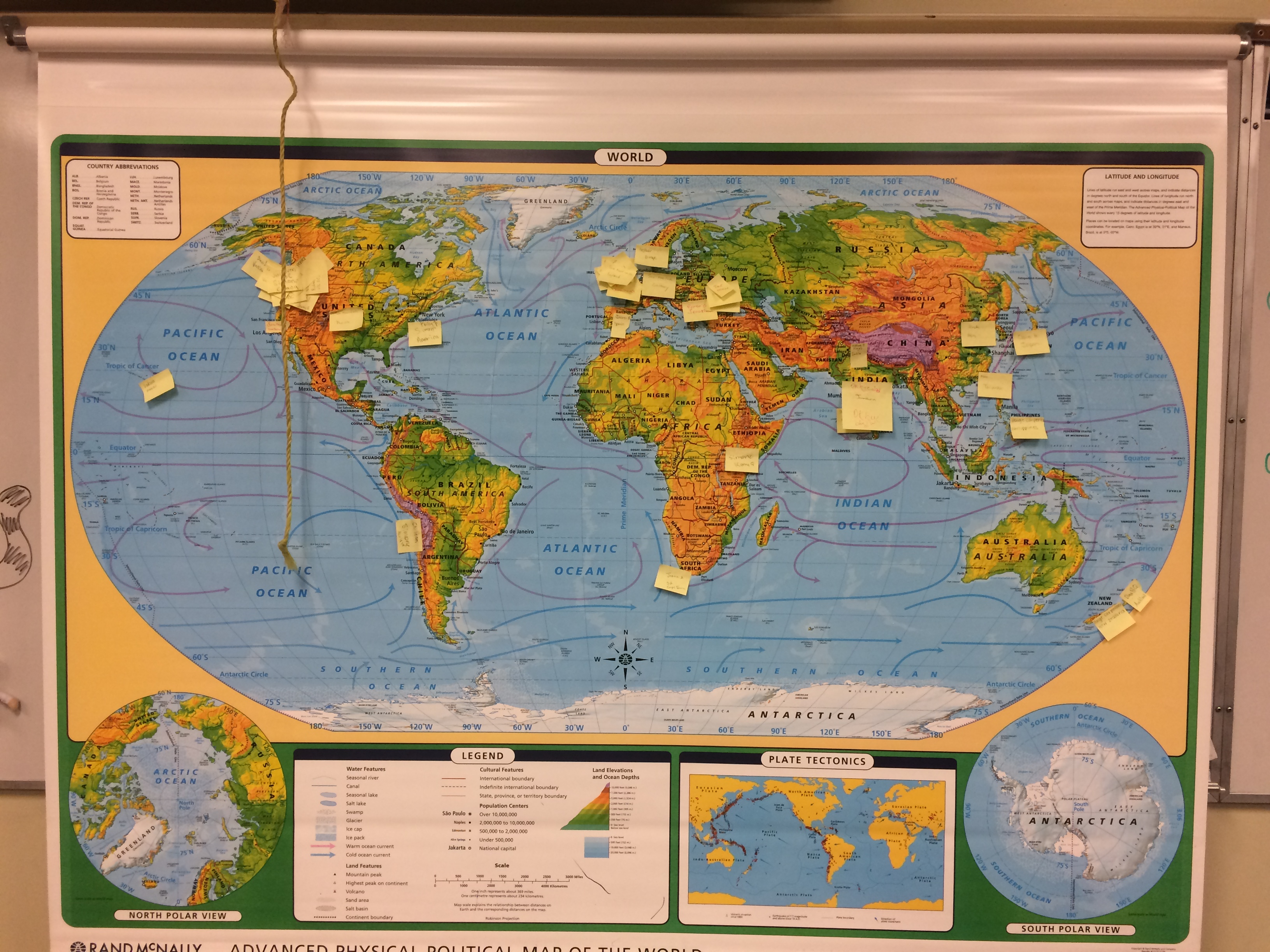 students plot 'where they're from'