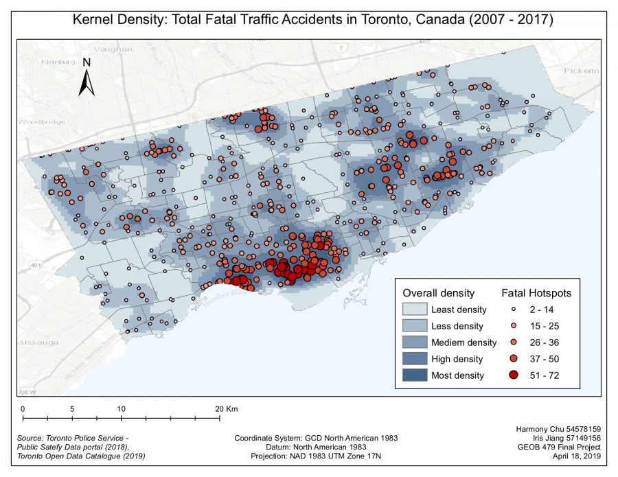 Traffic Accidents in Toronto GEOB 479 Resaerch in GIS