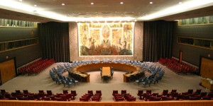 An example of the United Nations Security Council meeting set-up.