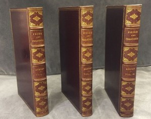 Pride and Prejudice Volumes 1,2, and 3. With permission from UBC Rare Books and Special Collections