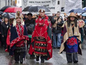 Aboriginal Protest against the Enbridge Pipeline (Photo Credits: Financial Post)