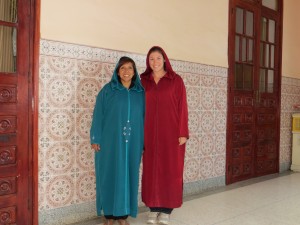 Ready to head to a nearby school just outside of Marrakesh, Morocco to teach English
