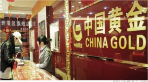 Demand for gold in China is surging despite slower economic growth.
