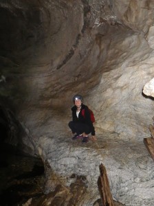 Smooth rocks in the cave
