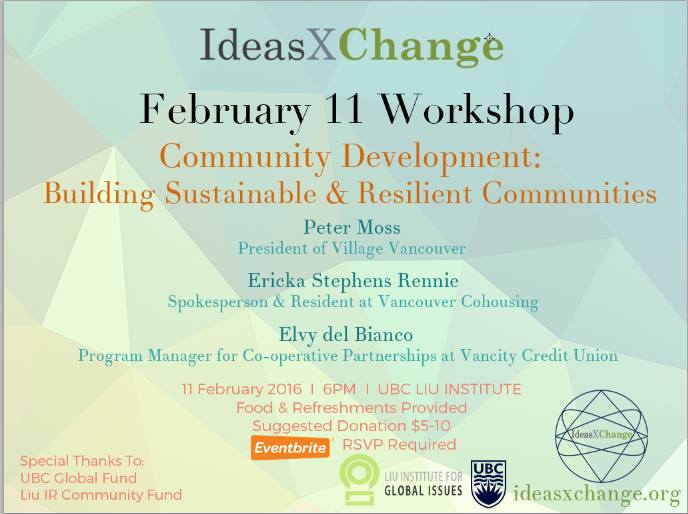 IdeasXchange comm dev workshop feb 1116