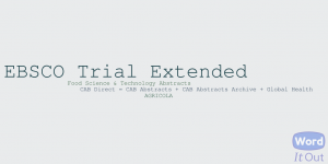 Ebsco trial extended