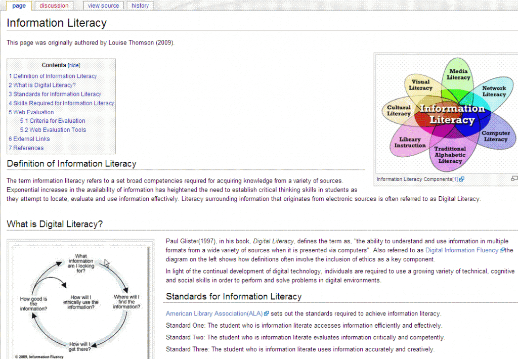 Information Literacy wiki