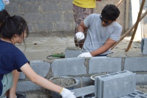 During the construction of the wall of a house | Korat, Thailand 2013