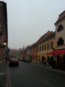 The streets surrounding the Royal Palace on the top of the great Buda hill