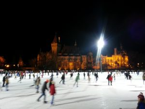 A unique ice skating atmosphere