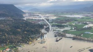 Aftermath of the BC November flood. (Credits: BC Hydro)