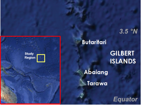 Gilbert Islands study region map