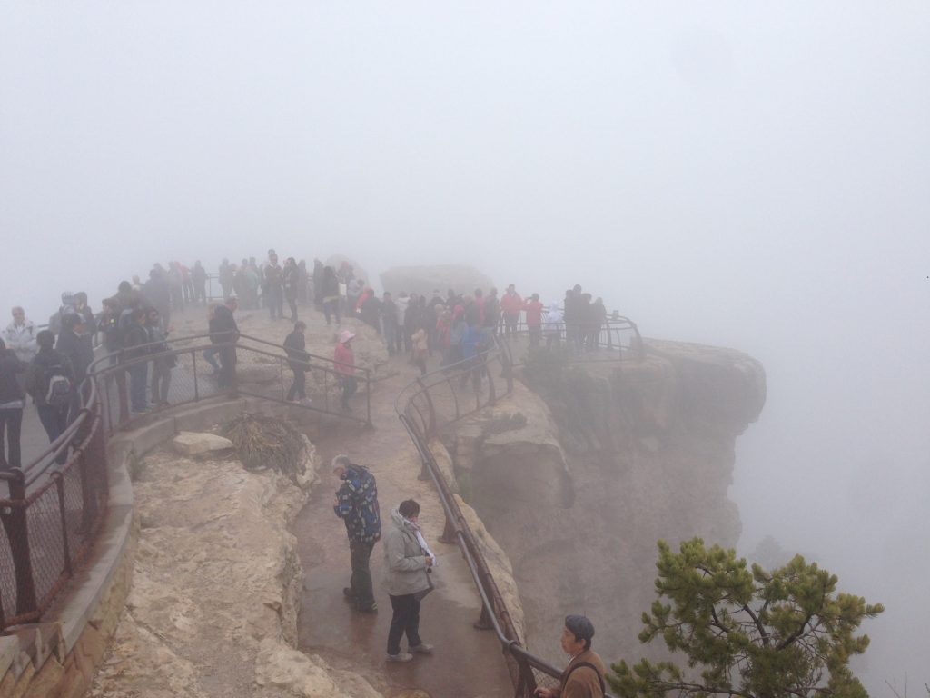 Fogged-In Grand Canyon