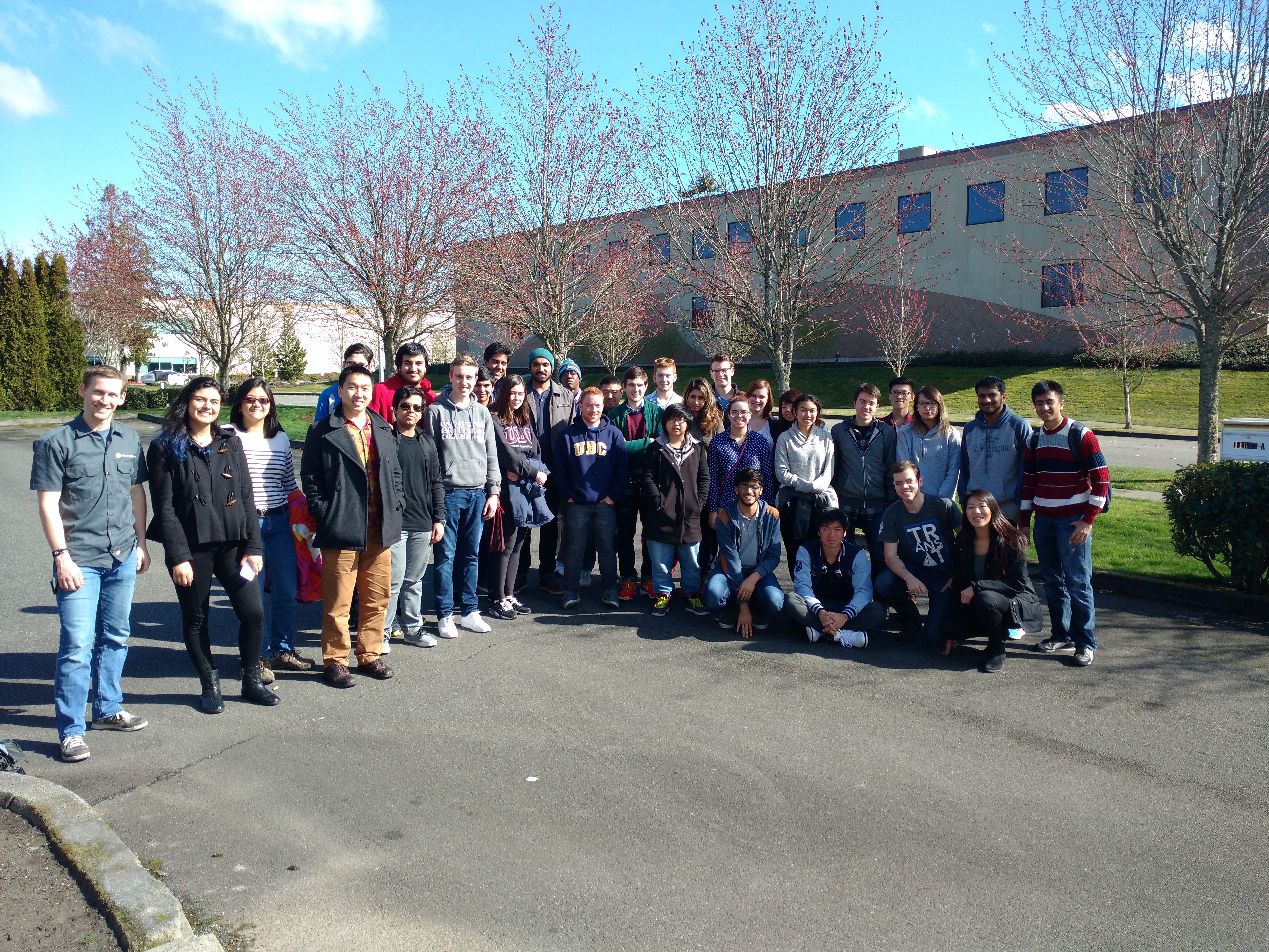 UBC Engineering students at MTM Robotics on a tour hosted by ASME UBC.