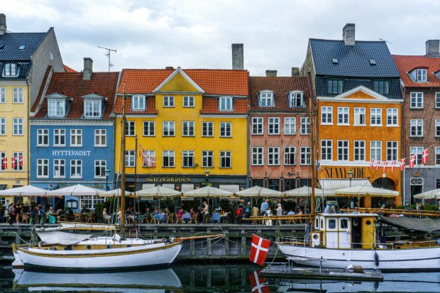 Nyhavn, popular canal street in Copenhagen