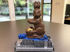 Photo By Delta Q technologies, Easter Bunny Chocolate Decor on IC650 Charger