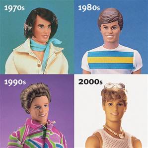 evolution of the Ken doll