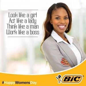 BiC Pens Advertisement for National Women's Day in South Africa