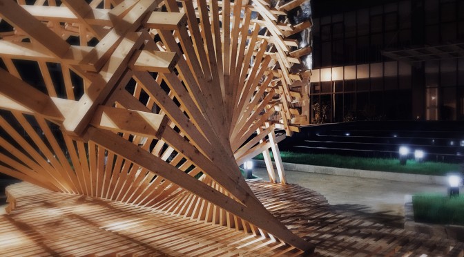 Timber Fan most important show project at Shanghai Design Week